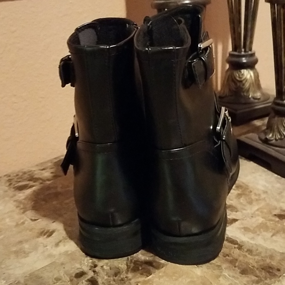 SOLD.  Lane Bryant faux leather Moto Boot - Picture 4 of 8